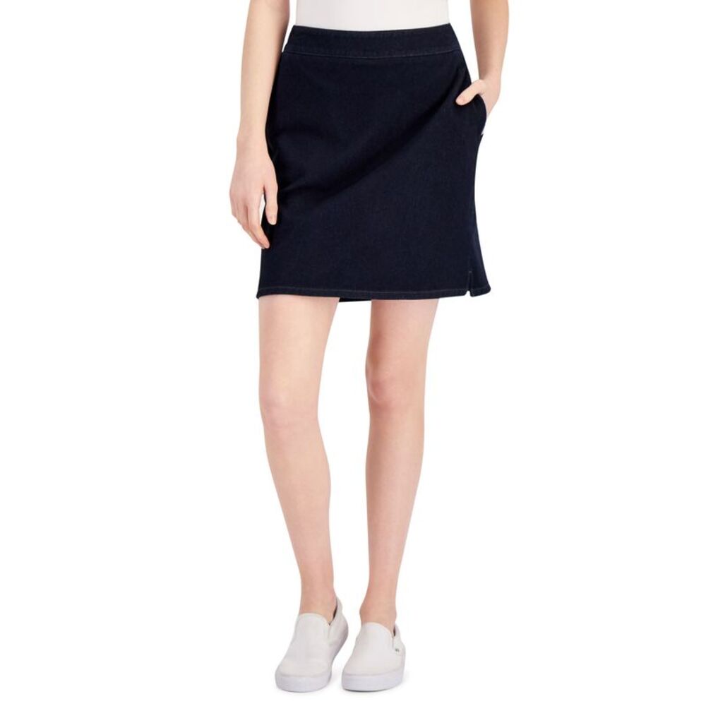 Charter Club Womens Denim Skort